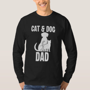 Cat Dog Dad Owner Cute Father Daddy Pet Animal Pap T-Shirt