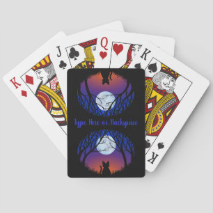 Cat Dog Friends Cards Personalised Playing Cards