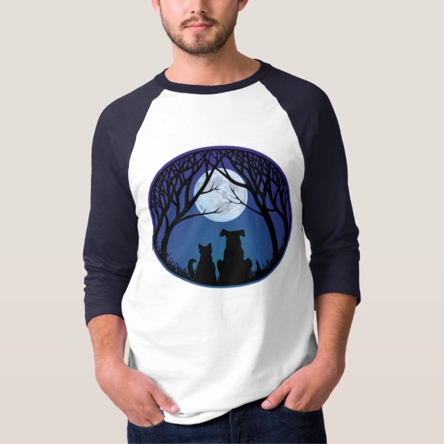 Cat & Dog Jersey Best Friends Dog & Cat Shirts (Front)