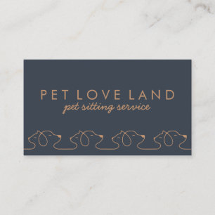 Cat Dog Pet Logo Business Card