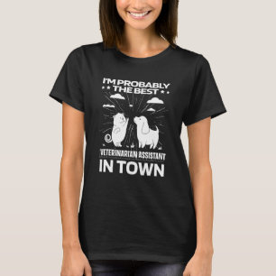 Cat Dog Veterinary Tech Vet Veterinarian Assista T-Shirt