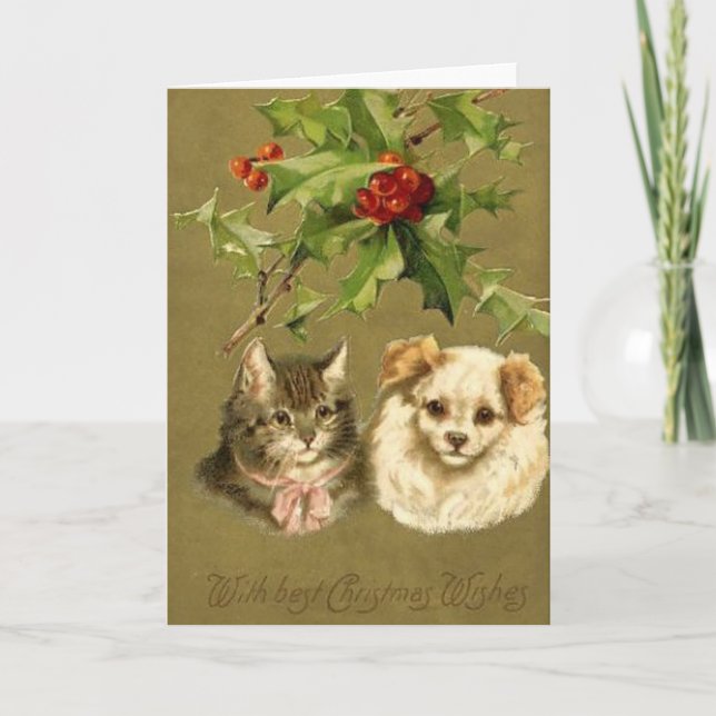 Cat & Dog's Christmas Card (Front)