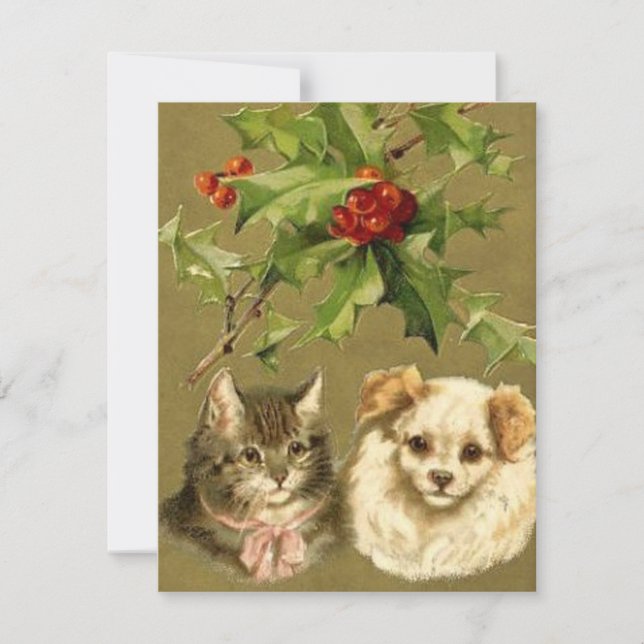 Cat & Dog's Christmas Card (Front)