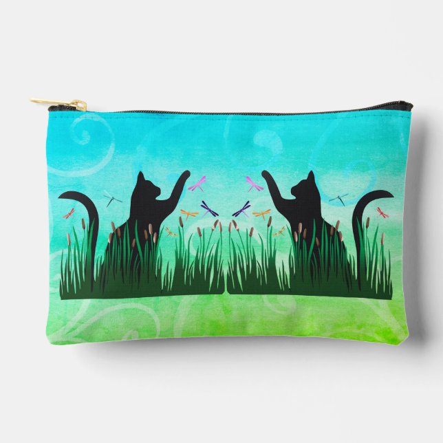 Cat & Dragons  Accessory Pouch (Front)