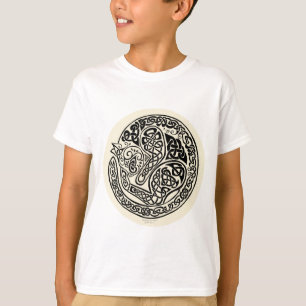 Cat Dreams Celtic Black Ivory T-Shirt