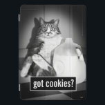 Cat Drinking Milk From Jug iPad Pro Cover<br><div class="desc">Got cookies? | Avanti,  the Global Humor Brand™ has been entertaining the world with its Feel Good Funny greeting cards for over 40 years. Our characters live life to the fullest and celebrate the humor in everyday life.</div>