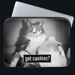 Cat Drinking Milk From Jug Laptop Sleeve<br><div class="desc">Got cookies? | Avanti,  the Global Humour Brand™ has been entertaining the world with its Feel Good Funny greeting cards for over 40 years. Our characters live life to the fullest and celebrate the humour in everyday life.</div>