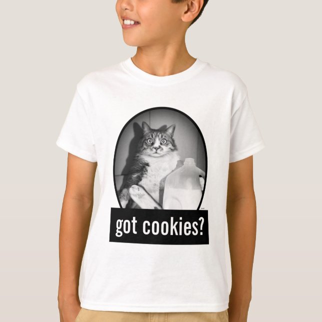 Cat Drinking Milk From Jug T-Shirt (Front)