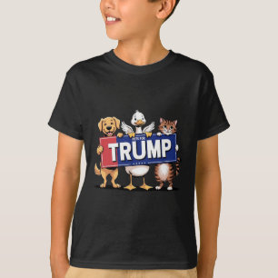 Cat Duck Dog Pets For Trump T-Shirt