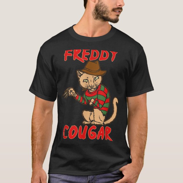 Cat _ Dy Cougar -funny Halloween For Men Women Kid T-Shirt (Front)