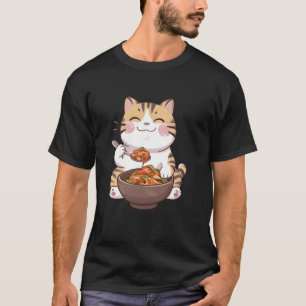 Cat Eating Kimchi T-Shirt