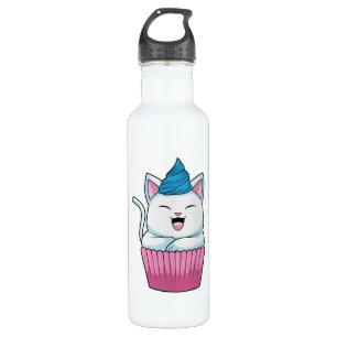 Cat Eating Muffin 710 Ml Water Bottle