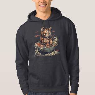 cat eats Ramen, Wave of Kanawaga Hoodie