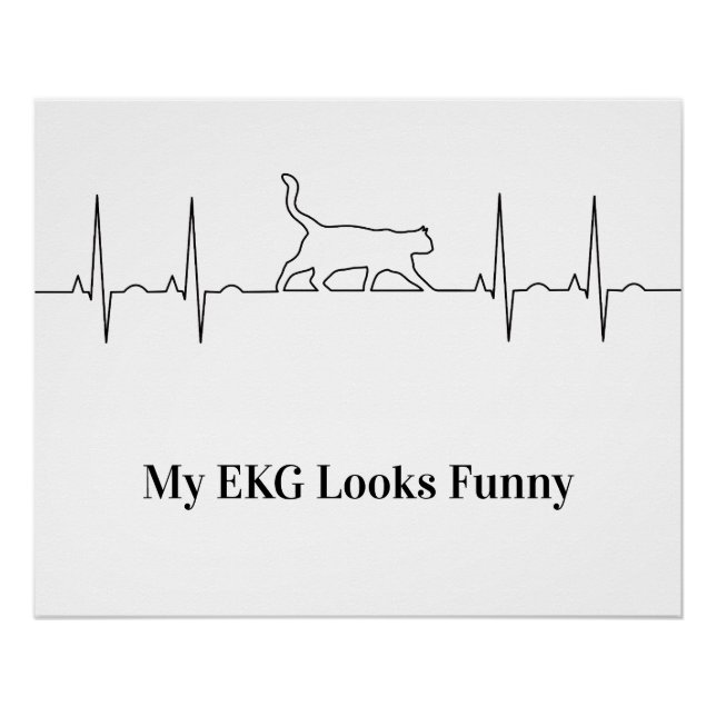 Cat EKG Poster (Front)