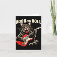 Cat Electric Guitar Rock And Roll Rocker Kitten Me
