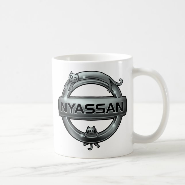 cat emblem 2 coffee mug (Right)
