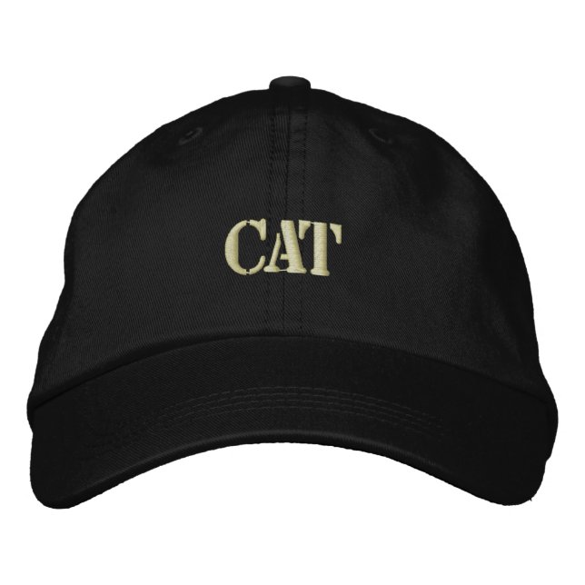 CAT EMBROIDERED HAT (Front)