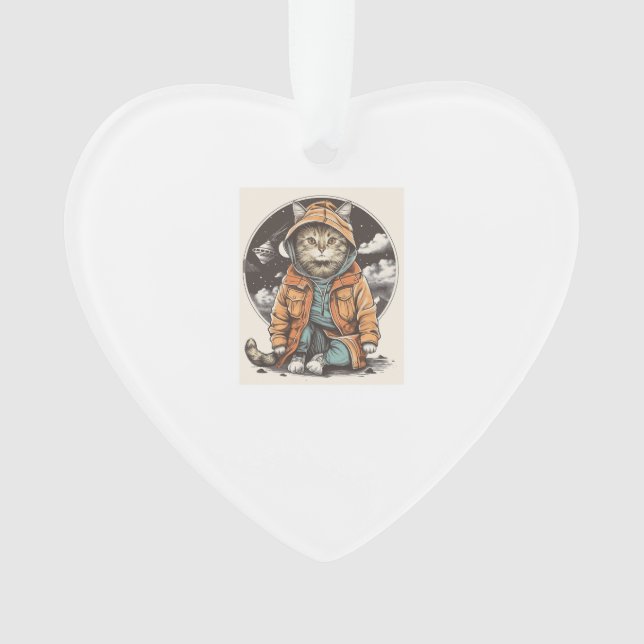 Cat Encounter Ornament (Front)