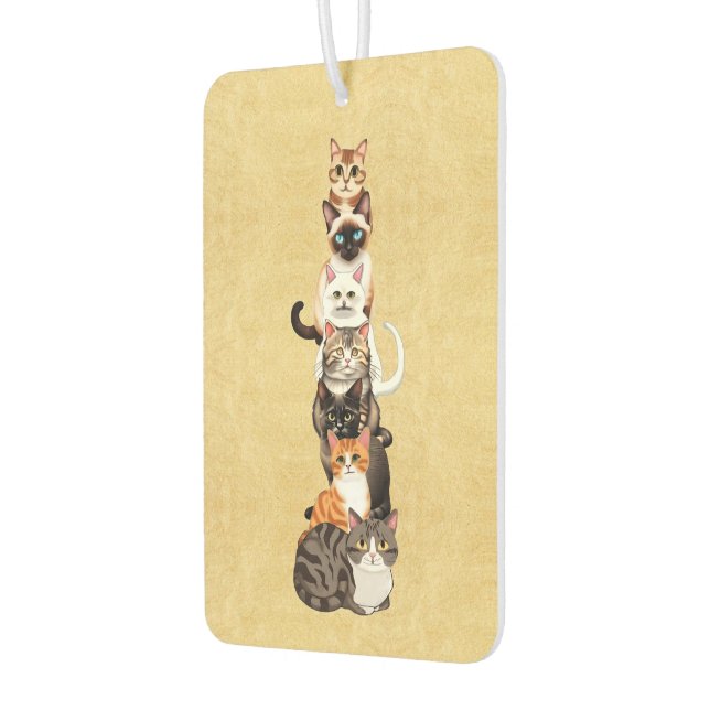 Cat-Er-Pillar Feline Tower Car Air Freshener (Left)