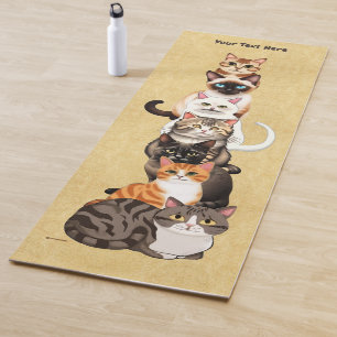 Cat-Er-Pillar Feline Tower Yoga Mat