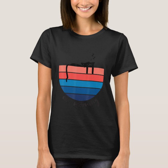 Cat    Ew  Mornings T-Shirt (Front)
