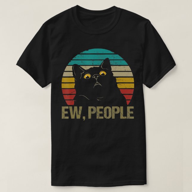 Cat Ew People  T-Shirt (Design Front)