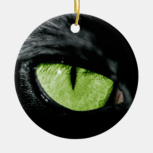 Cat eye ceramic tree decoration