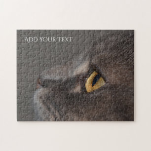 Cat Eye-Macro by Shirley Taylor Jigsaw Puzzle
