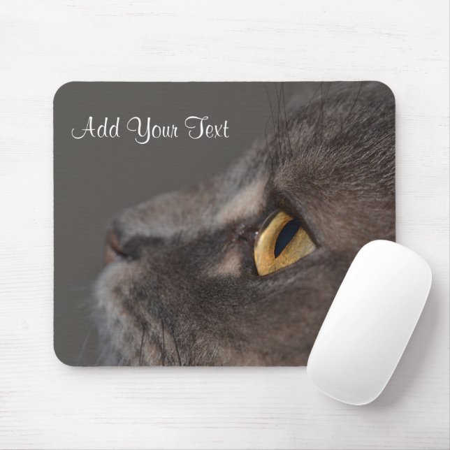 Cat Eye-Macro by Shirley Taylor Mouse Pad (With Mouse)