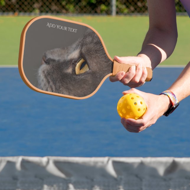Cat Eye-Macro by Shirley Taylor Pickleball Paddle (Insitu)