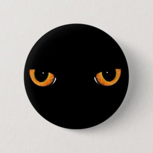 Cat eyes 6 cm round badge