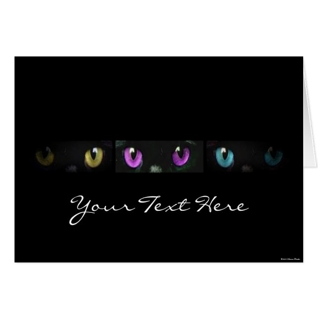 Cat Eyes Card (Front Horizontal)