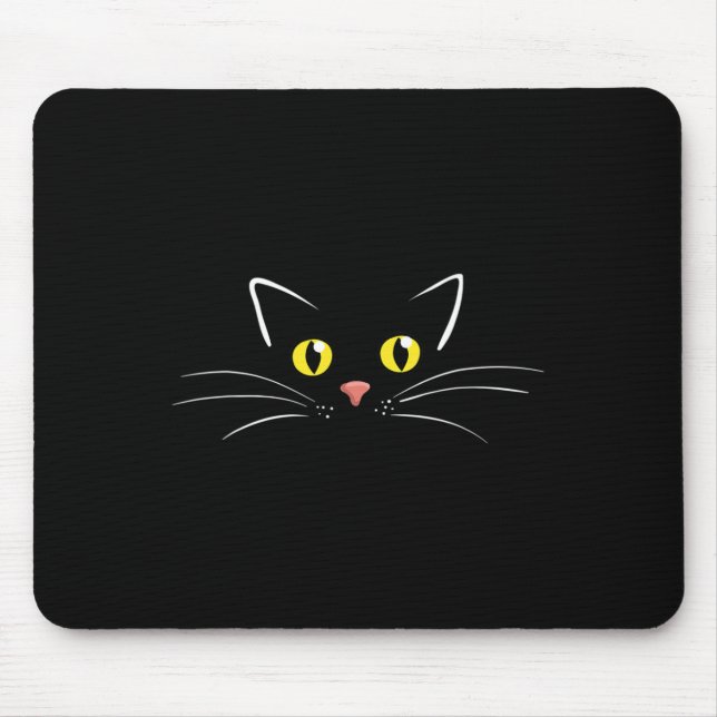 Cat Eyes  For Cat Moms Who Love Animals  Mouse Pad (Front)