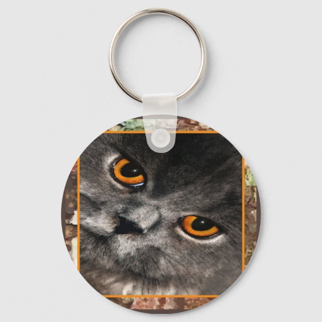 Cat Eyes Keycahin Key Ring (Front)