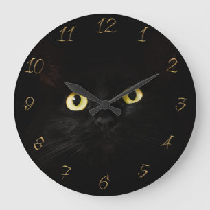 Cat Eyes Large Clock