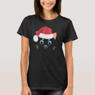 Cat Face Animal Big Cute Face Costume Christmas T-Shirt