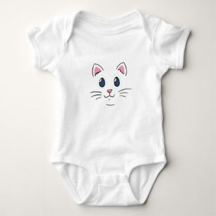 Cat Face Baby Bodysuit