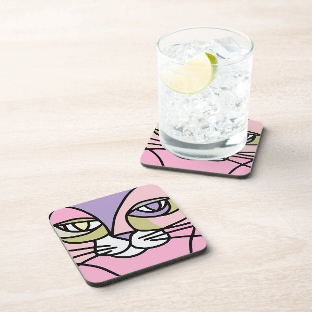Cat face coaster (Right Side)