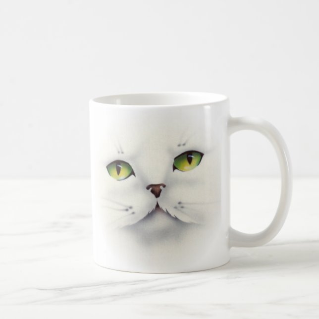 cat face coffee mug (Right)