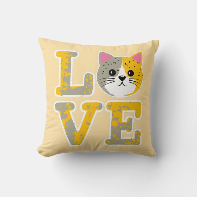 Cat face cushion (Front)