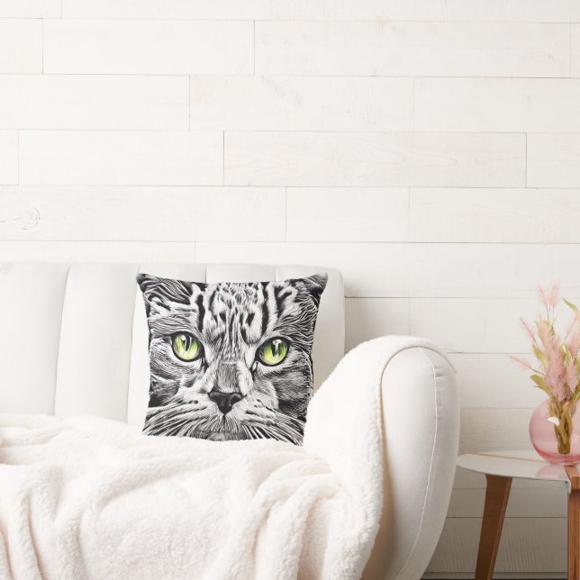 Cat face cushion (Couch)