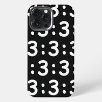 Cat Face Emoticon :3 Case-Mate iPhone Case
