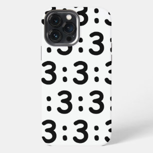 Cat Face Emoticon :3 iPhone 13 Pro Max Case