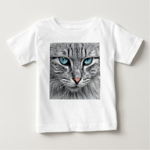 Cat Face Fractal Design  Baby T-Shirt