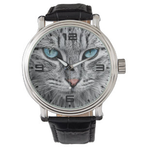 Cat Face Fractal Design  Watch