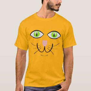 CAT FACE FUNNY T-SHIRTS