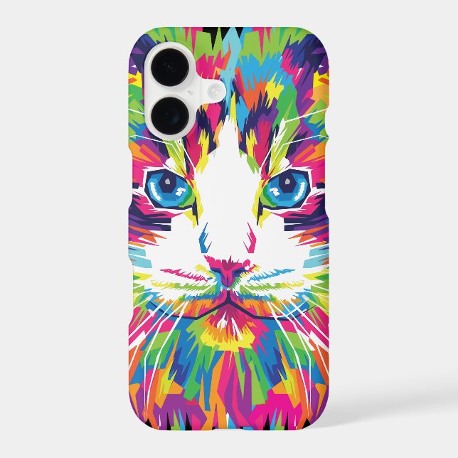 Cat Face Geometric Prismatic Design-32453 (Back)