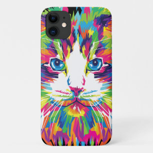 Cat Face Geometric Prismatic Design-32453 Case-Mate iPhone Case