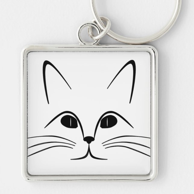 CAT FACE KEY RING (Front)