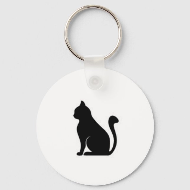 Cat Face Keychain (Front)